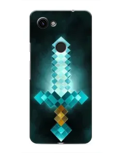 Чехол для Google Pixel 3a XL с картинкой «Алмазный меч неон»