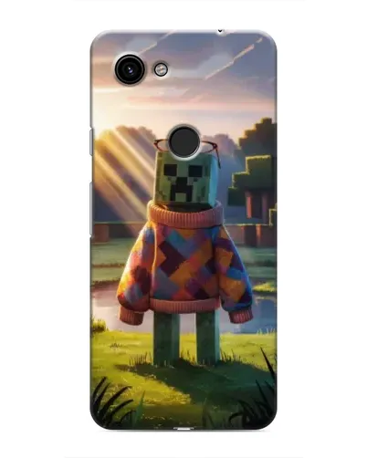 Чехол для Google Pixel 3a XL с картинкой «Крипер в свитере»