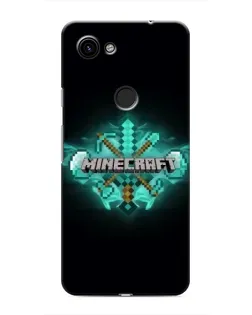 Чехол для Google Pixel 3a XL с картинкой «Minecraft Diamond лого»