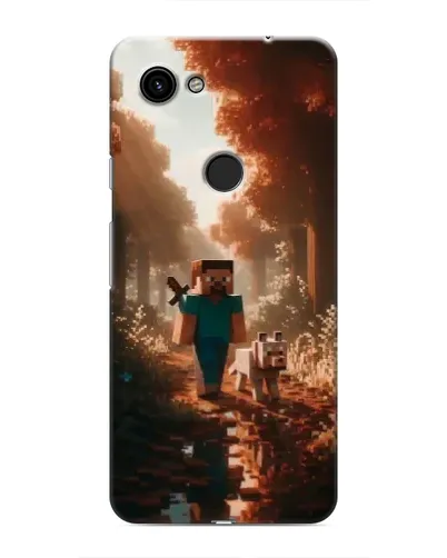 Чехол для Google Pixel 3a XL с картинкой «Стив в лесу»