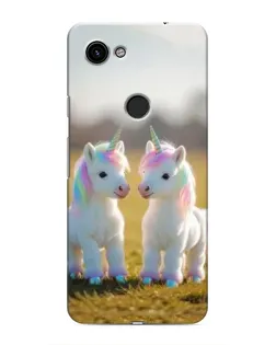 Чехол для Google Pixel 3a XL с картинкой «Пара единорогов»
