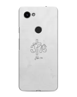 Чехол для Google Pixel 3a XL с картинкой «Иоанна 3:16 Крест»