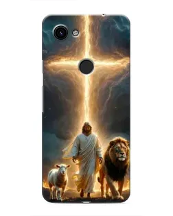 Чехол для Google Pixel 3a XL с картинкой «Лев Иуды и Свет»