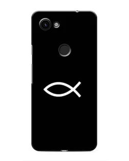 Чехол для Google Pixel 3a XL с картинкой «Символ рыбы Jesus»