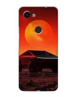 Чехол для Google Pixel 3a XL с картинкой «Cybertruck на Марсе»