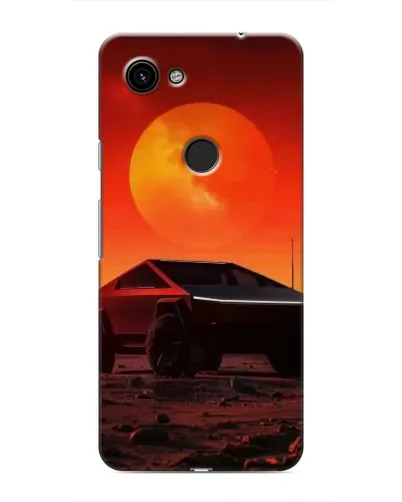 Чехол для Google Pixel 3a XL с картинкой «Cybertruck на Марсе»