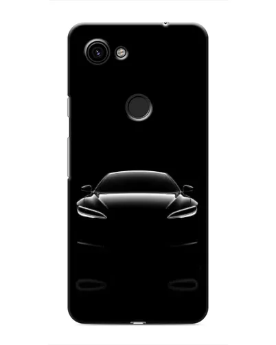 Чехол для Google Pixel 3a XL с картинкой «Силуэт Tesla Night»