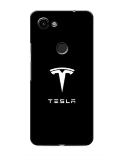 Чехол для Google Pixel 3a XL с картинкой «Tesla White Logo»