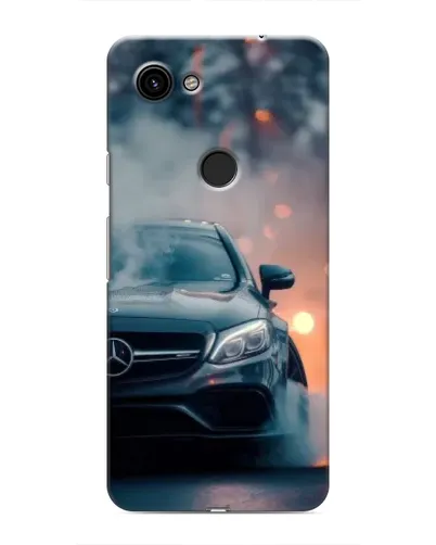 Чехол для Google Pixel 3a XL с картинкой «Mercedes — ночной город»