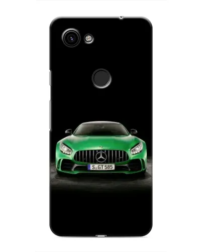 Чехол для Google Pixel 3a XL с картинкой «Mercedes — неоновый лого»