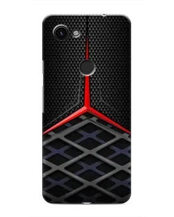 Чехол для Google Pixel 3a XL с картинкой «Mercedes Carbon Grid»