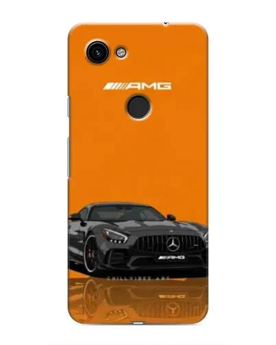 Чехол для Google Pixel 3a XL с картинкой «Оранжевый Mercedes AMG»