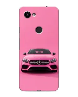 Чехол для Google Pixel 3a XL с картинкой «Розовый Mercedes AMG»