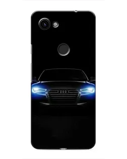 Чехол для Google Pixel 3a XL с картинкой «Audi в неоне»