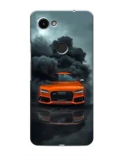 Чехол для Google Pixel 3a XL с картинкой «Audi в облаках дыма»