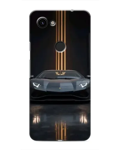 Чехол для Google Pixel 3a XL с картинкой «Lamborghini золотые линии»
