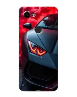 Чехол для Google Pixel 3a XL с картинкой «Lamborghini красное сияние»