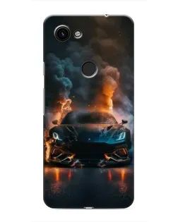 Чехол для Google Pixel 3a XL с картинкой «Lamborghini дымная эстетика»