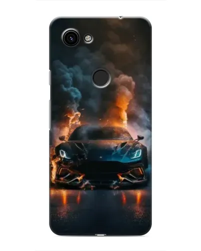 Чехол для Google Pixel 3a XL с картинкой «Lamborghini дымная эстетика»