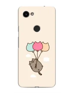 Чехол для Google Pixel 3a XL с картинкой «Пушин на шариках»