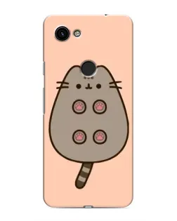 Чехол для Google Pixel 3a XL с картинкой «Пушин пузиком кверху»