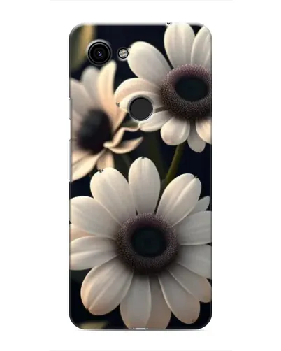 Чехол для Google Pixel 3a XL с картинкой «Белые маргаритки макро»