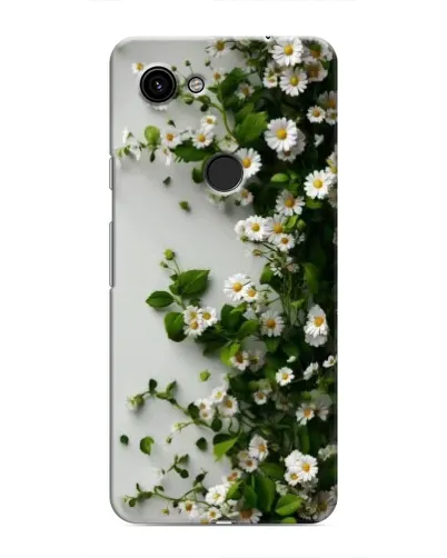 Чехол для Google Pixel 3a XL с картинкой «Ветка мелких белых цветов»
