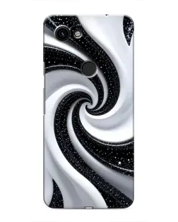 Чехол для Google Pixel 3a XL с картинкой «Черно-белая спираль»