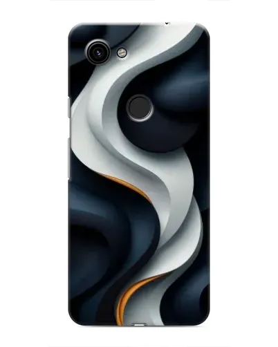 Чехол для Google Pixel 3a XL с картинкой «Объемные черно-белые ленты»