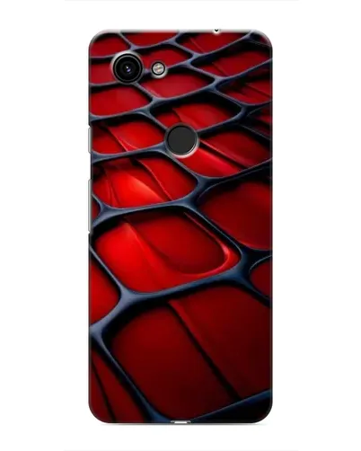 Чехол для Google Pixel 3a XL с картинкой «Красная глянцевая сетка»