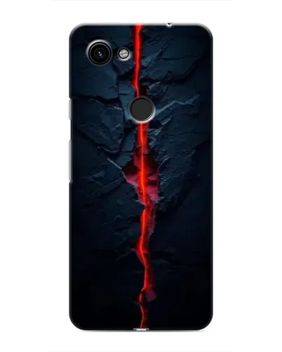 Чехол для Google Pixel 3a XL с картинкой «Kрасная лавовая трещина»
