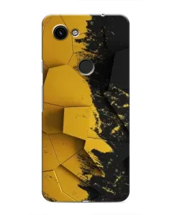Чехол для Google Pixel 3a XL с картинкой «Золотые осколки геометрии»