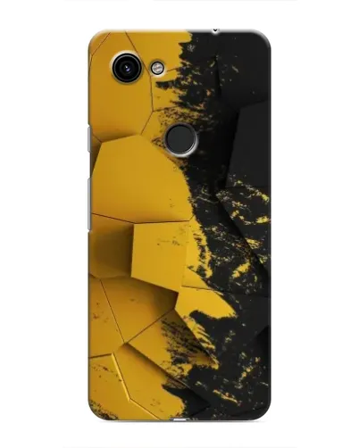 Чехол для Google Pixel 3a XL с картинкой «Золотые осколки геометрии»