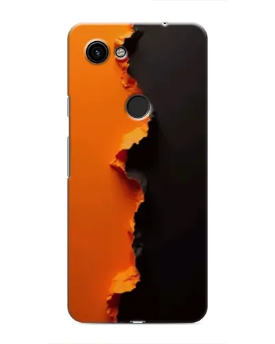 Чехол для Google Pixel 3a XL с картинкой «Оранжевый разлом»