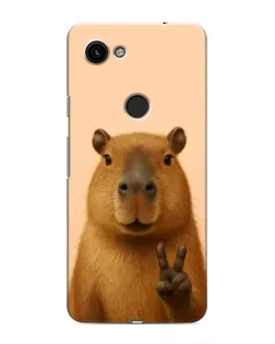 Чехол для Google Pixel 3a XL с картинкой «Капибара виктория»