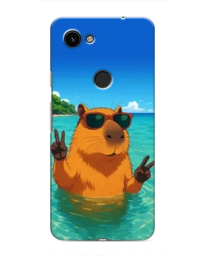 Чехол для Google Pixel 3a XL с картинкой «Морская капибара»
