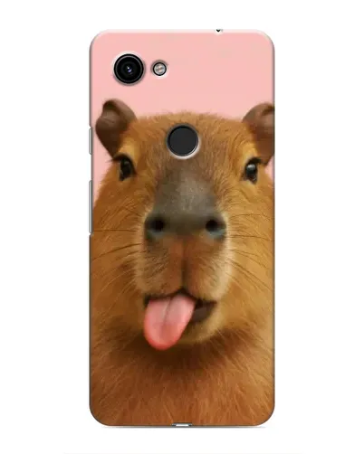 Чехол для Google Pixel 3a XL с картинкой «Капибара с языком»