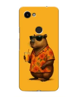 Чехол для Google Pixel 3a XL с картинкой «Капибара на отдыхе»