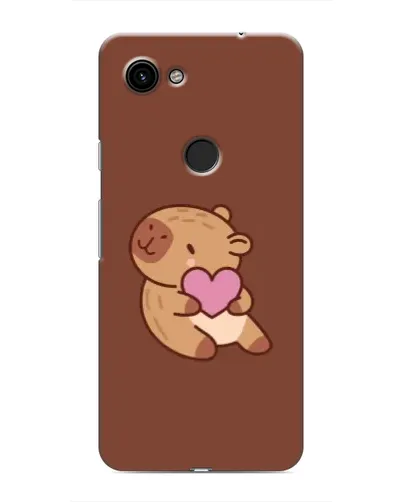 Чехол для Google Pixel 3a XL с картинкой «Капибара с сердцем»