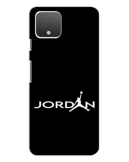 Чехол для Google Pixel 4 XL с картинкой «Jordan White Logo»