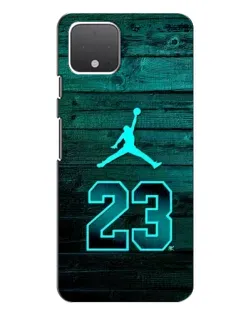 Чехол для Google Pixel 4 XL с картинкой «Jordan Cyan 23»