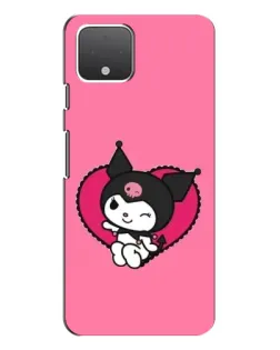 Чехол для Google Pixel 4 XL с картинкой «Kuromi — любовь в сердце»