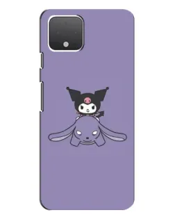 Чехол для Google Pixel 4 XL с картинкой «Kuromi на лиловом фоне»