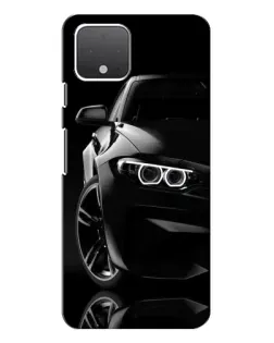 Чохол для Google Pixel 4 XL з картинкою «Чорна BMW — профіль»