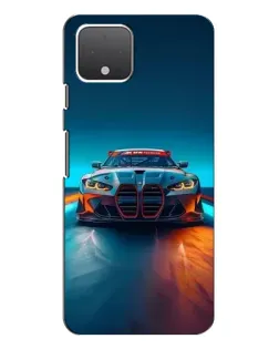Чохол для Google Pixel 4 XL з картинкою «BMW — вогні неону»