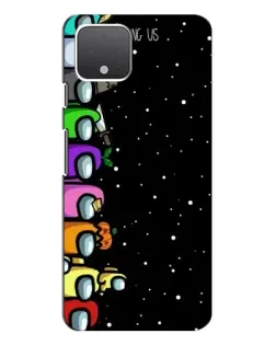 Чехол для Google Pixel 4 XL с картинкой «Команда Among Us»
