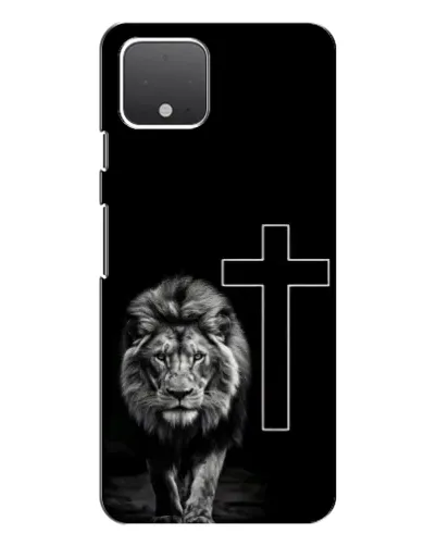 Чехол для Google Pixel 4 XL с картинкой «Лев и Крест»