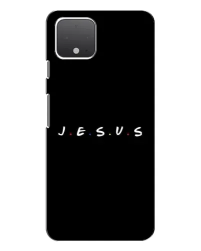 Чехол для Google Pixel 4 XL с картинкой «Точки веры J.E.S.U.S.»
