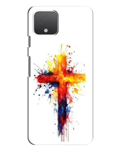 Чехол для Google Pixel 4 XL с картинкой «Акварельный крест»