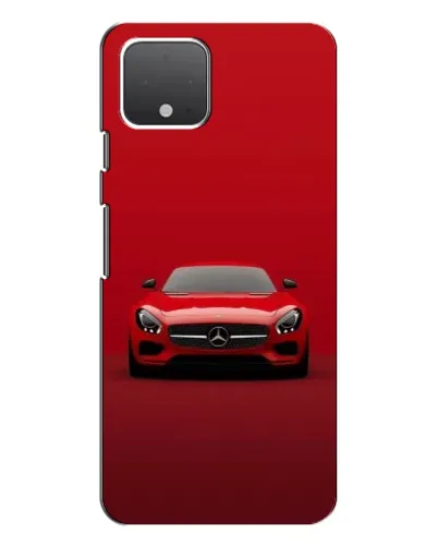 Чехол для Google Pixel 4 XL с картинкой «Красный Mercedes AMG»